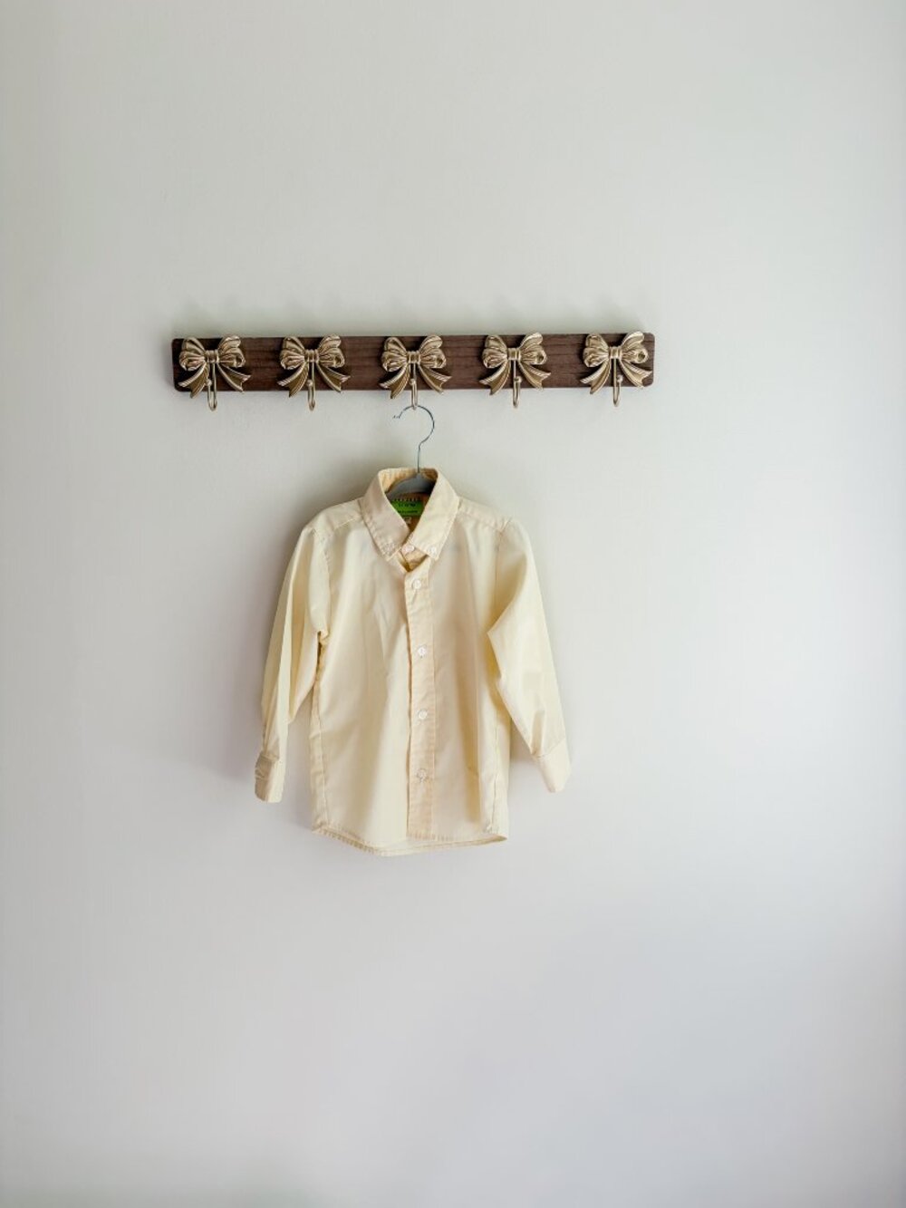 Le’ Za Me 3T Yellow Button-Up Long Sleeve Shirt